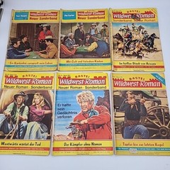 19 BASTEI Wildwest-Roman Western Pulp Fiction German Booklets Books 1960-70’s