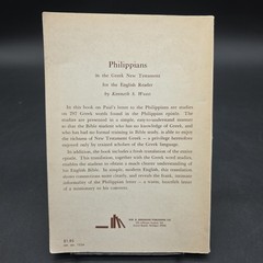 Word Studies: Philippians in the Greek New Testament Paperback Kenneth S. Wuest