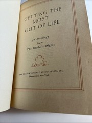 Vintage Readers Digest Book Anthology Getting the Most Out of Life, HB 2927