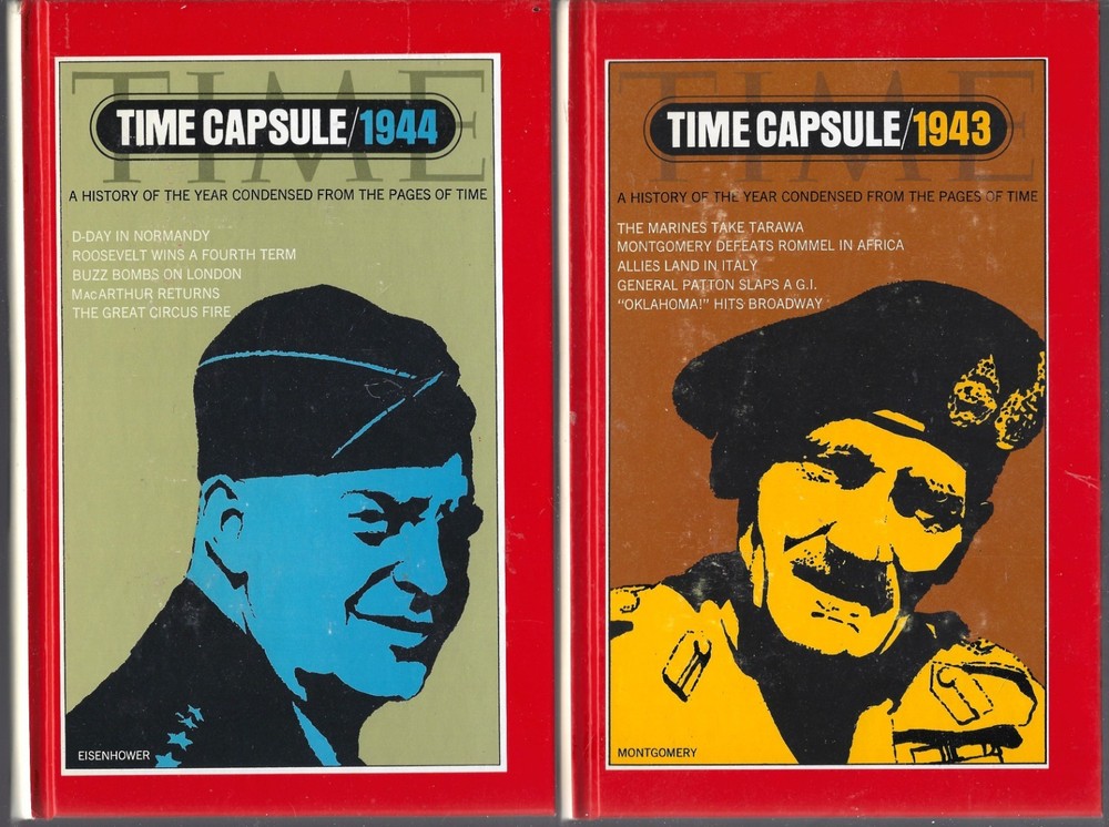 TIME MAGAZINE – TIME CAPSULE – World War 2 Set of 7 Hardcover Books – Great cond
