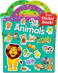 Reusable Sticker Book for Toddlers – Animals, Dinosaurs, Insects, Ages 3+