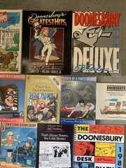 12 Vintage Doonesbury Books Lot G.B. Trudeau Reagan Years Desk Diary 1989