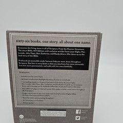 The Jesus Bible by Louie Giglio (2017, Hardcover) Gray Cloth Cover