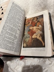 1963 Holy Bible KJV Self-Pronouncing Edition, Red Letter National Bible Press LN