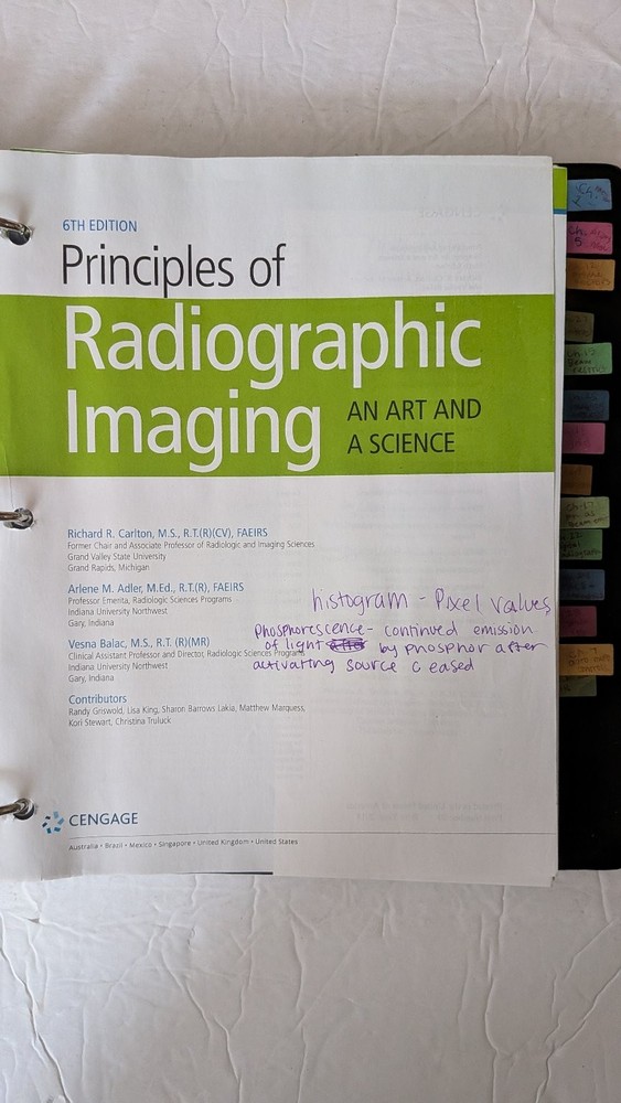 Principles of Radiographic Imaging Carlton Adler 2018 6th Ed Cengage Loose Leaf