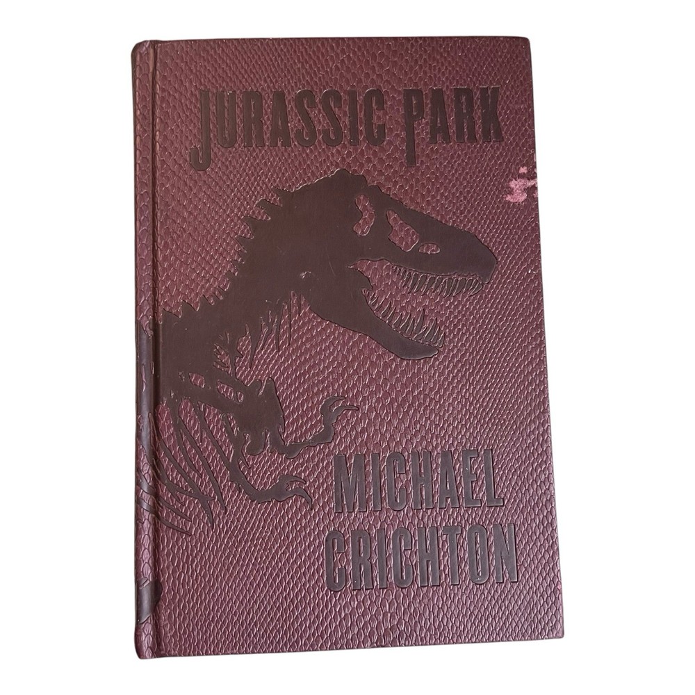 Jurassic Park Michael Crichton 2017 Books-A-Million Brown Faux Leather Book