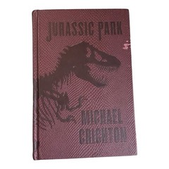 Jurassic Park Michael Crichton 2017 Books-A-Million Brown Faux Leather Book