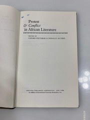 Protest & Conflict in African Literature Pieterse/Munro Ex-library 1971 HC