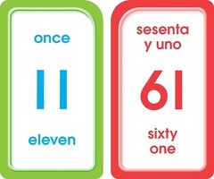 School Zone – Bilingual Numbers 1-100 Flash Cards – Ages 4+, Preschool to…