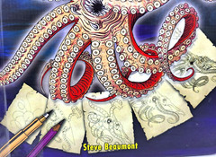 Drawing the Kraken and Other Sea Monsters by Steve Beaumont All Color Hardback