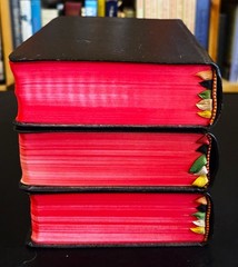 THE DIVINE OFFICE BREVIARY (Latin/English) 3 Volume Set (Leather) Slipcases 1963