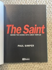SAINT Behind the Scenes with Simon Templar By Paul Simper *Excellent Condition*