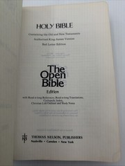 Holy Bible The Open Bible Edition Nelson 658BR Brown Leather 1975 Red Letter