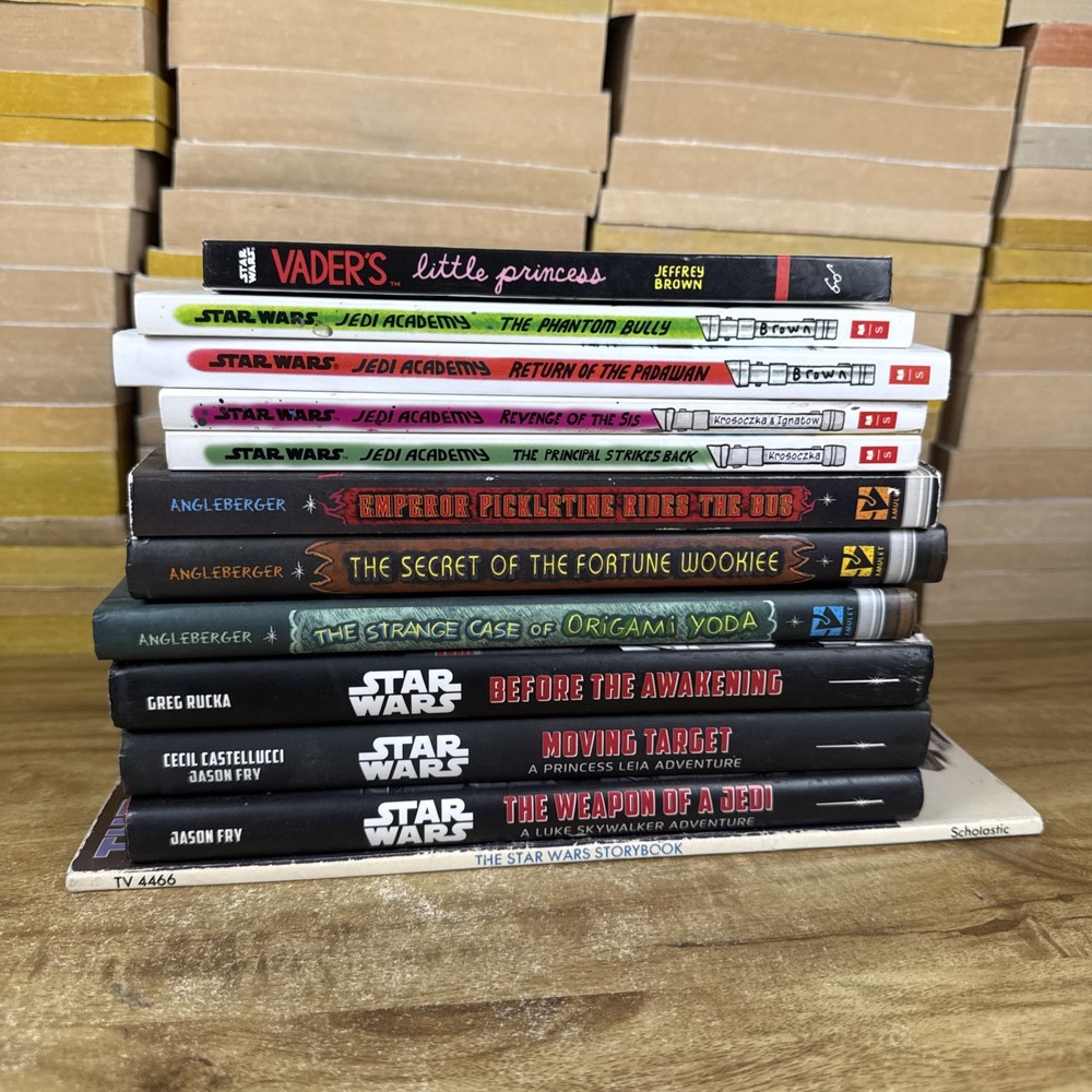 Star Wars Jedi Academy + Origami Yoda Series Book Lot – 12 Books – Mixed PB/HC