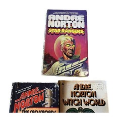 Lot of 5 Andre Norton Books Vintage Science Fiction Witch World 1953 To 1970