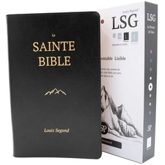 Louis Segond French Bible Large Print – LSG Sainte Bible Noir en Français by SP