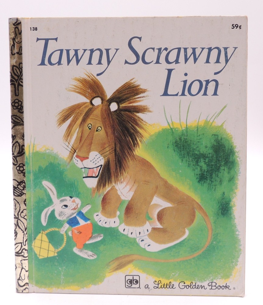 Vintage 1978 Tawny Scrawny Lion #138 (Little Golden Book) 11th Print .59 Edition
