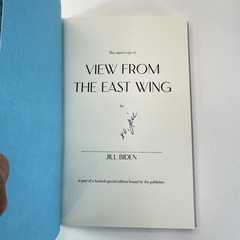 View from the East Wing Jill Biden Hand Signed/Autographed Book 1st/1st New