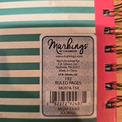 Markings by C.R. Gibson JOURNAL DIARY NOTES ~190 ruled pages CARPE DIEM 8″X5.75″