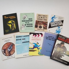 Lot of 9 Books Pistol Shooter’s Treasury Basic Marksmanship Instinct Survival