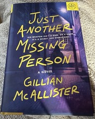 New BOTM Just Another Missing Person Hardcover Dust Jacket McAllister Gillian