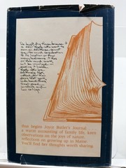Pages from a Journal Joyce Butler SIGNED 1976 HC/DJ Maine Kennebunk Memoir