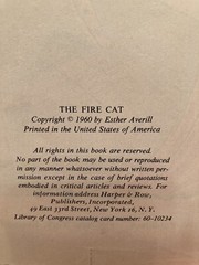 The Fire Cat By Esther Averill ~ I Can Read Book ~ 1960 Hardcover ~ Vintage