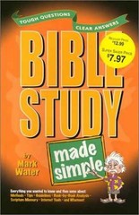 Bible Study Made Simple (Made Simple – Paperback, by Mark Water – Very Good