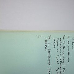 Collected Papers Sigmund Freud Hogarth Press London Vol. 2, 3, 4, 5 1953
