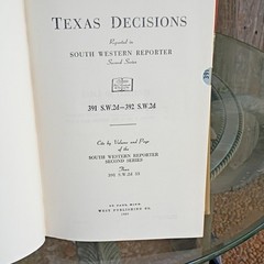 West Publishing South Western Reporter 2d 387-402 (1966) HC Texas Cases