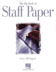The Big Book of Staff Paper | 512 Pages of Perforated Music Manuscript Paper …