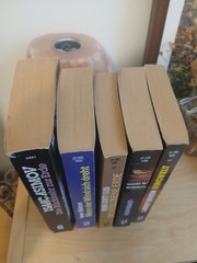 5 Book Vintage German Science Fiction Bundle Asimov, Niven, Scott Card, McIntyre