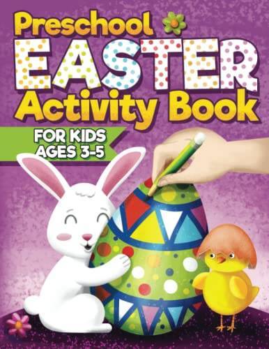 Preschool Easter Activity Book For Kids Ages 3-5: More Than 80 Pages of F – GOOD