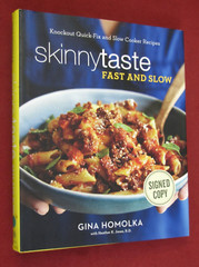 Skinny Taste Fast and slow by Gina Homolka (2016, Hardcover, Signed) LN