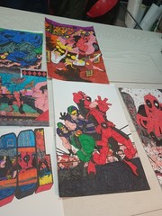 (1) Pre-owned 14 Colored Pages From Deadpool Coloring Book.