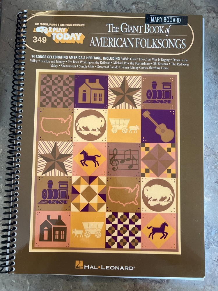The GIANT BOOK OF AMERICAN FOLKSONGS E Z Play Today 349