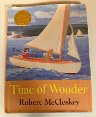 Robert McCloskey signed „Time Of Wonder” Viking 1957 1985 HC Beautiful Maine