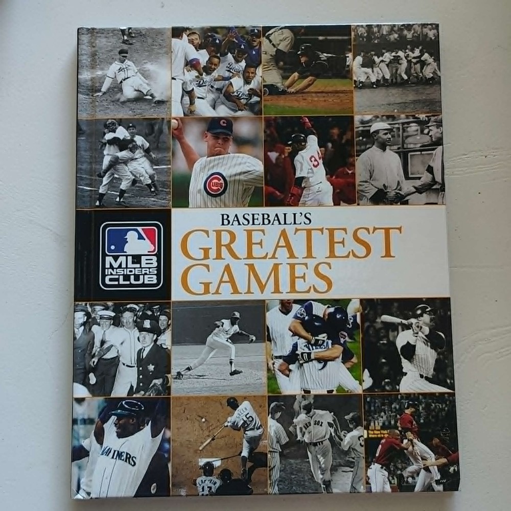 Baseball’S Greatest Games Mlb Insiders Club Hardcover Photo Book