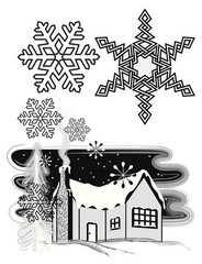 SnowFlakes are Falling Coloring Book All Ages 108 Pages 8.5 x 11 for All Ages