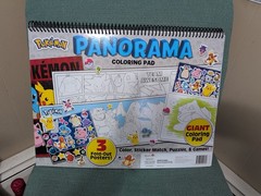 Nintendo Pokémon Giant Coloring Activity Pad Panorama Fold Out Poster & Stickers