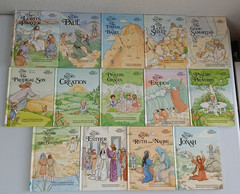 Davidson ALICE IN BIBLELAND Series Vintage 1980s HC Kids Book Lot of 14 Titles