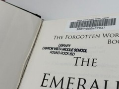 THE EMERALD TABLET, The Forgotten Worlds book 1~ SIGNED by Hoover Books Ex-Lib