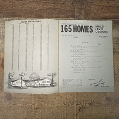 Home Planners 165 Homes Multi-Level Designs MCM Building Plans Richard Pullman