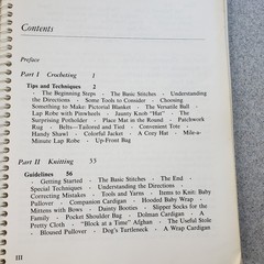 Latge Print Needlecraft Book Mildred Graves Ryan 51 Projects Knit Crochet Needle