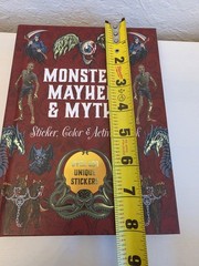 Chartwell Books Monsters, Mayhem & Myths Sticker Book Hardcover 500+ Stickers 8…