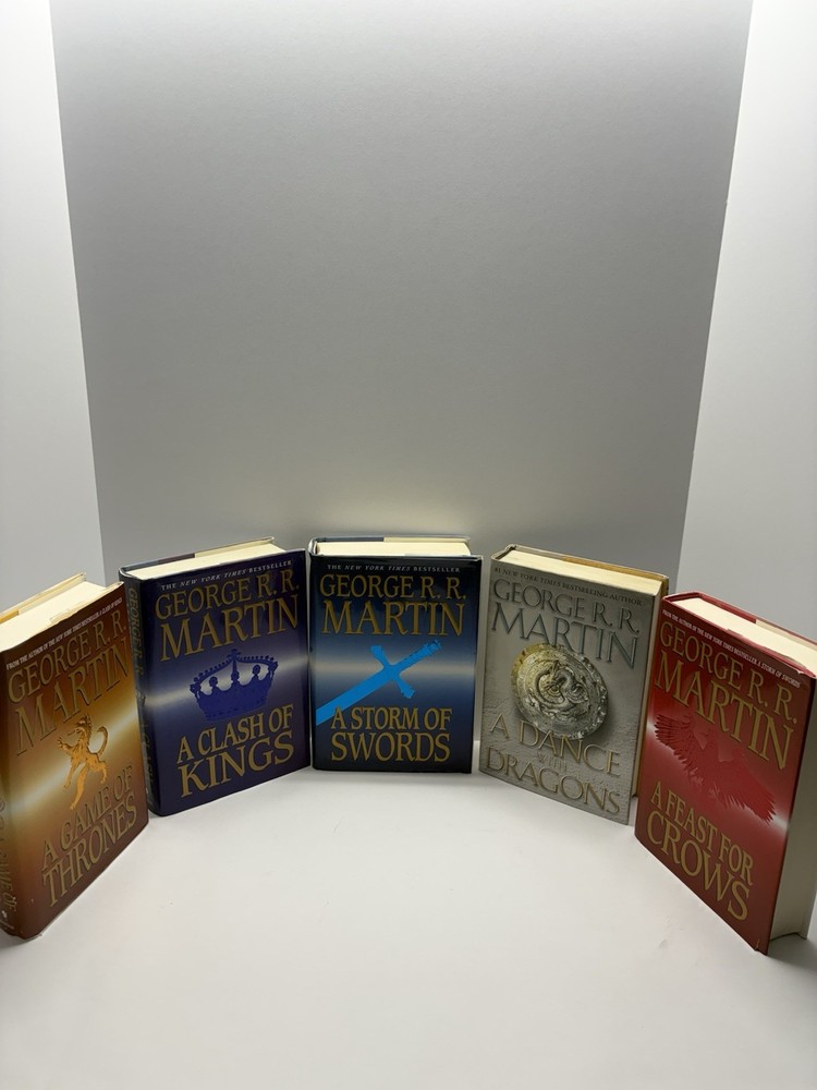 George R.R. Martin A Song of Ice and Fire Hardcover Lot 5 Books Game of Thrones