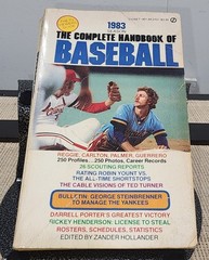 THE COMPLETE HANDBOOK OF BASEBALL 1983 EDITION By Zander Hollander MLB 1st Print