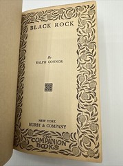 Black Rock Ralph Connor Companion Books 270 Pages Leather