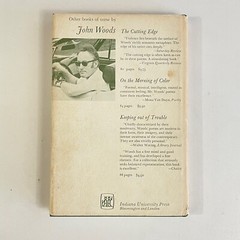 SIGNED Turning to Look Back : Poems, 1955-1970 by John Woods HC/DJ 1972