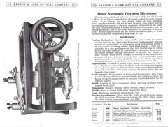 „MICROSCOPES, MICROTOMES and ACCESSORIES” CATALOG – 1922